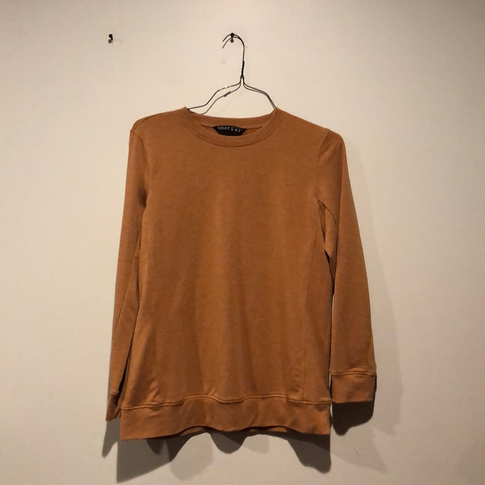 C.O.Z.Y Tan Crewneck Sweater